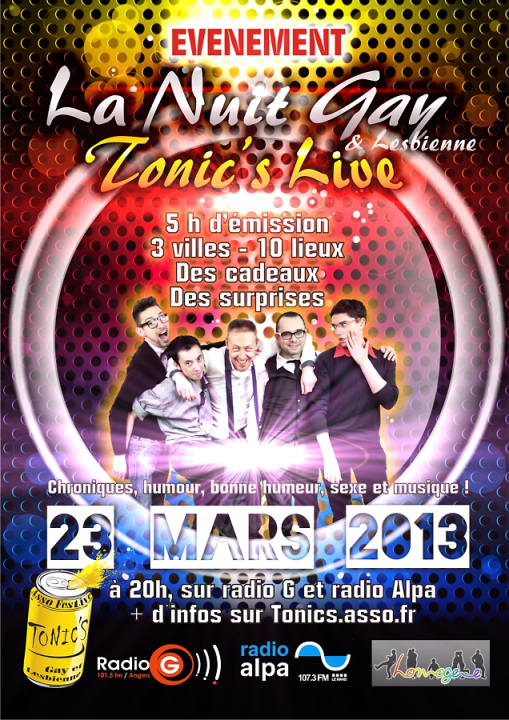 La nuit Gay 13 Spéciales de G ! La nuit Gay 13